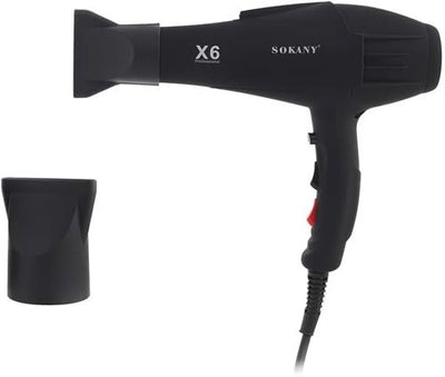 Sokany Salon Profesional Quick Drying Black Hairdryer 2200w