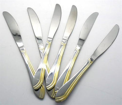 Casey Catering 6 Piece Stainless Steel Dinner Knives Set