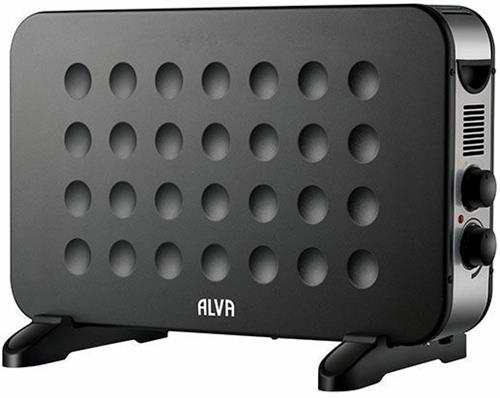 Alva 2000w  Electric Convection Black Heater