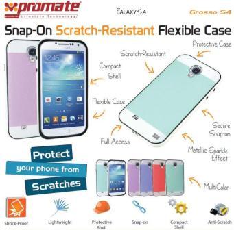 Promate Red Grosso S4 Scratch Resistant Flexible Case