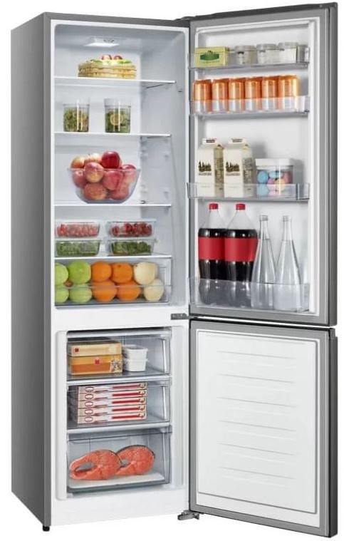 Hisense 264L Titanium Inox Combi Fridge Retail Box 1 year