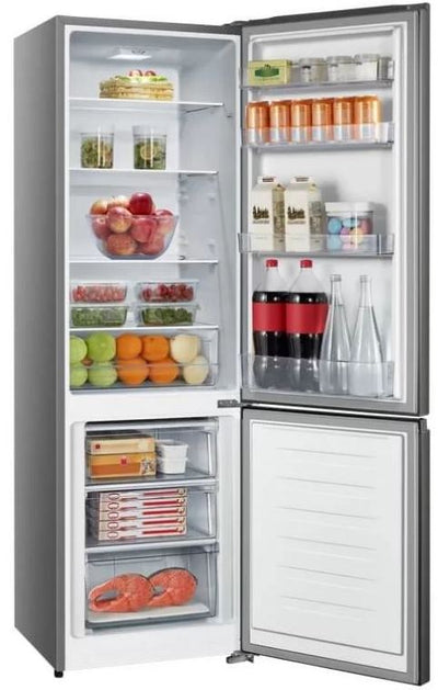 Hisense 264L Titanium Inox Combi Fridge Retail Box 1 year