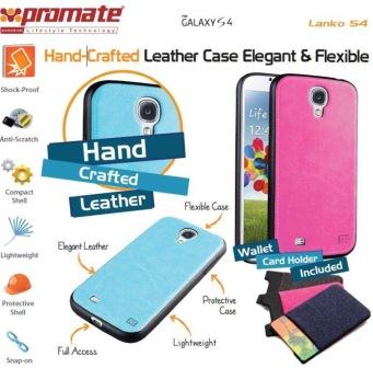 Promate Brown Lanko.S4 Hand Crafted Leather Case