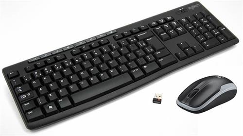 LOGITECH MK270 WIRELESS KEYBOARD AND MOUSE COMBO - BLACK. DURABLE K...