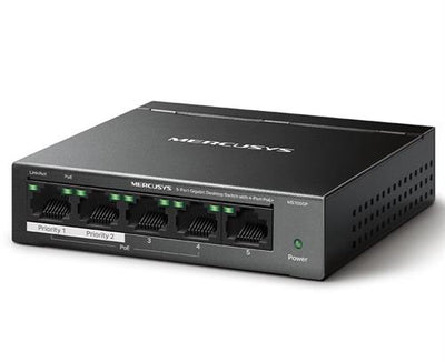 Mercusys 5 Port Gigabit Unmanaged Desktop POE Switch