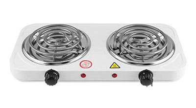 Casey Koala Electric 2 Hot Plate Spiral Stove Colour: White