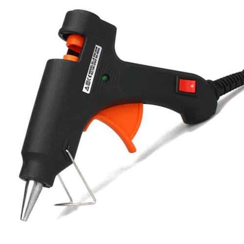 Noble 20W Hot Melt Glue Gun with Indicator Light - Black