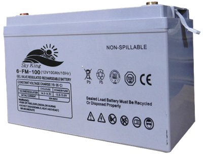 Solarix 12V 100AH Deep Cycle Gel Battery – Absorbent Glass