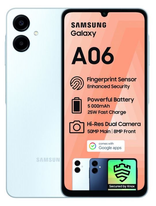 SAMSUNG A06 64GB DS LTE LIGHT BLUE - 6.6" TFT LCD [1600X720] TBC, M...