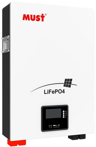 Solarix Must 51.2V 100Ah LiFePo4 Single Battery Module-LCD Control Panel