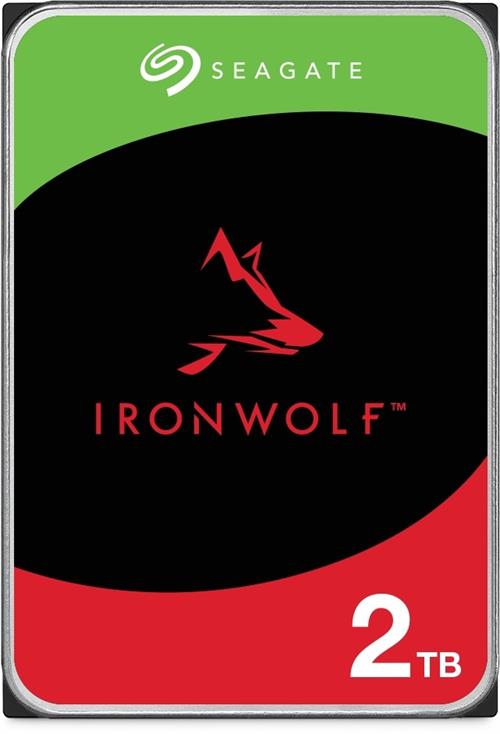 Seagate Ironwolf ST2000VN003 2TB 3.5'' HDD NAS Drives; SATA 6GB/s Interface; 1-8 Bays Supported; MUT: 180TB/Year; RV: No; Dual P