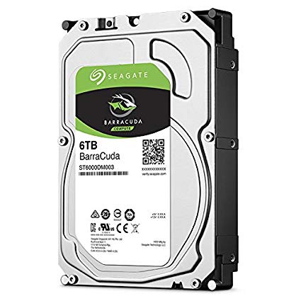Seagate Barracuda 6TB; 3.5'' Internal; SATA 6GB/s; RPM 5400; 256MB Cache
