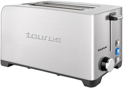 Taurus 4 Slice 1400W Stainless Steel Brushed Toaster