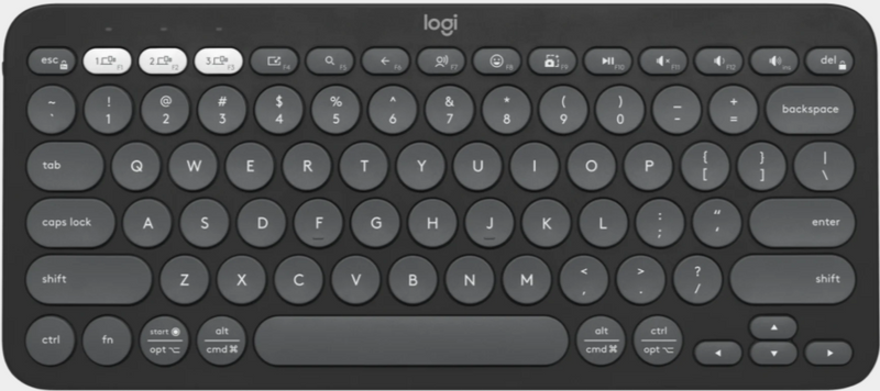 Logitech Pebble Keys 2 K380s Graphite Bluetooth Keyboard