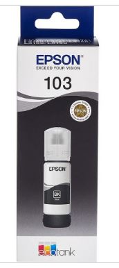 Epson 103 EcoTank Black ink bottle (65 ml). 4500 pages @ 5% coverage