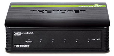 TrendNet 5 Port 10 100 Mbps Fast Ethernet GREENnet Desktop