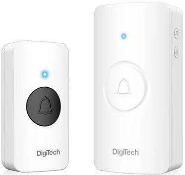 Digitech 100 Metres Wireless Doorbell White