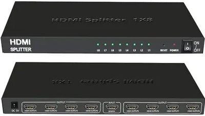 UniQue 4K x 2K Ultra HD 8 Port HDTV Splitter