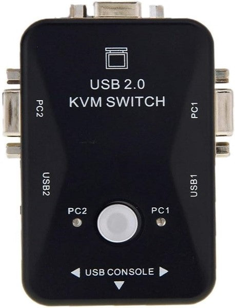 UniQue KVM 2 Port VGA USB 2.0 Manual Switch