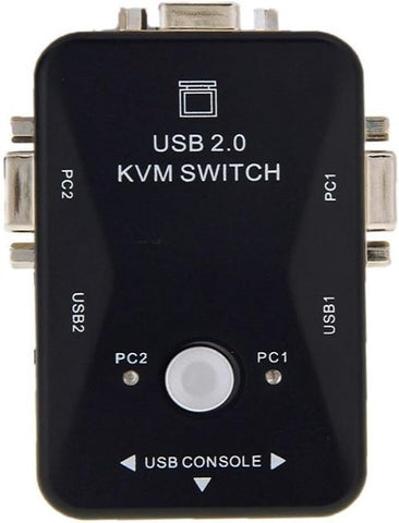 UniQue KVM 2 Port VGA USB 2.0 Manual Switch