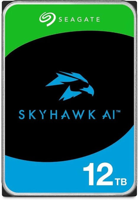 Seagate Skyhawk AI ST12000VE003 12TB 3.5'' HDD Surveillance Drives/ SATA 6GB/s Interface/ 256MB Cache/ RPM: 7200/ 512e/ 5 Year.