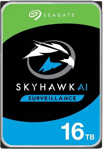 Seagate Skyhawk AI ST16000VE004 16TB 3.5'' HDD Surveillance Drives/ SATA 6GB/s Interface/ 256MB Cache/ RPM: 7200/ 512e.