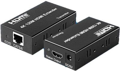 UniQue 4K 120M Cat5 Or 6 Transmitter And Receiver HDMI Extender