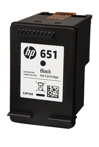HP 651 BLACK INK CARTRIDGE - IA 5575 / 5645