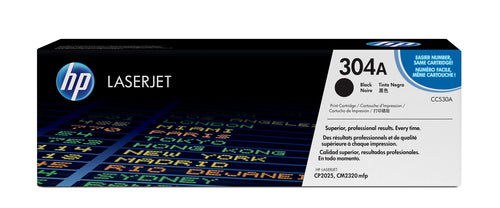 HP 304A COLOR LASERJET CP2025 BLACK PRINT TONER CARTRIDGE PRINTS AP...