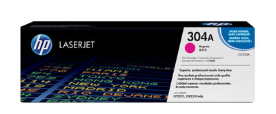 HP 304A COLOR LASERJET CP2025 MAGENTA PRINT TONER CARTRIDGE PRINTS ...