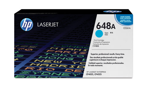 HP 648A COLOR LASERJET CP4525/CP4025 CYAN PRINT TONER CARTRIDGE PRI...