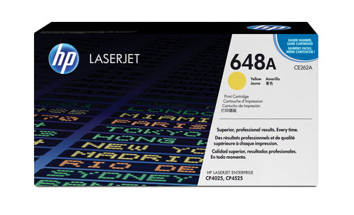 HP 648A LASERJET CP4525/CP4025 YELLOW PRINT TONER CARTRIDGE PRINTS ...