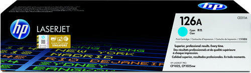 HP 126A LASERJET CP1025 CYAN PRINT TONER CARTRIDGE PRINTS APPROXIMA...