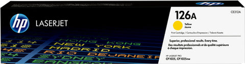 HP 126A LASERJET CP1025 YELLOW PRINT TONER CARTRIDGE PRINTS APPROXI...
