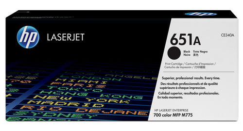 HP 651A LASEJET ENTERPRISE 700 COLOR MFP M775 SERIES BLACK PRINT TO...