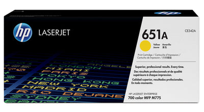 HP 651A LASERJET ENTERPRISE 700 COLOR MFP M775 SERIES YELLOW PRINT ...
