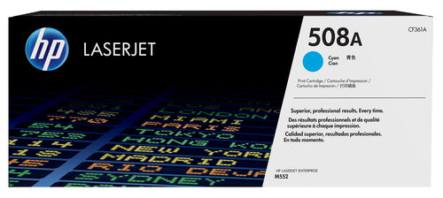 HP 508A CYAN LASERJET ENTERPRISE M552/M553 TONER CARTRIDGE CARTRIDG...