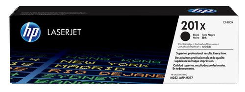 HP 201X BLACK LASERJET MFP M277/M252 TONER CARTRIDGE YIELD 2800 PGS