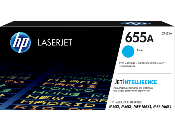 HP 655A CYAN ORIGINAL LASERJET TONER