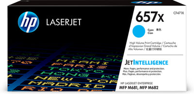 HP 657X HIGH YIELD CYAN ORIGINAL LASERJET TONER