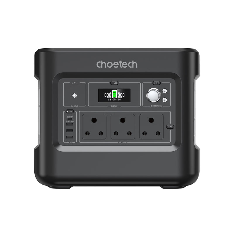 CHOETECH PORTABLE POWER STATION 1000W / 1024WH FEATURING PURE SINE-...