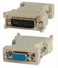 UNIQUE DVI MALE TO VGA FEMALE ADAPTOR