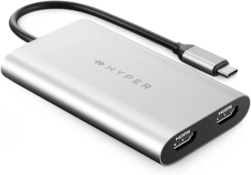 HYPERDRIVE USB-C TO DUAL HDMI ADAPTER+PD OVER USB (M1) CONNECT 2 DI...
