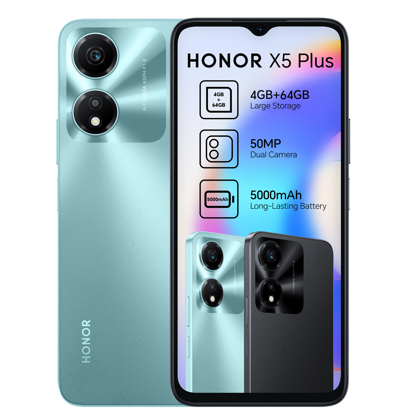 Honor X5 Plus 64GB Dual SIM Cyan Lake