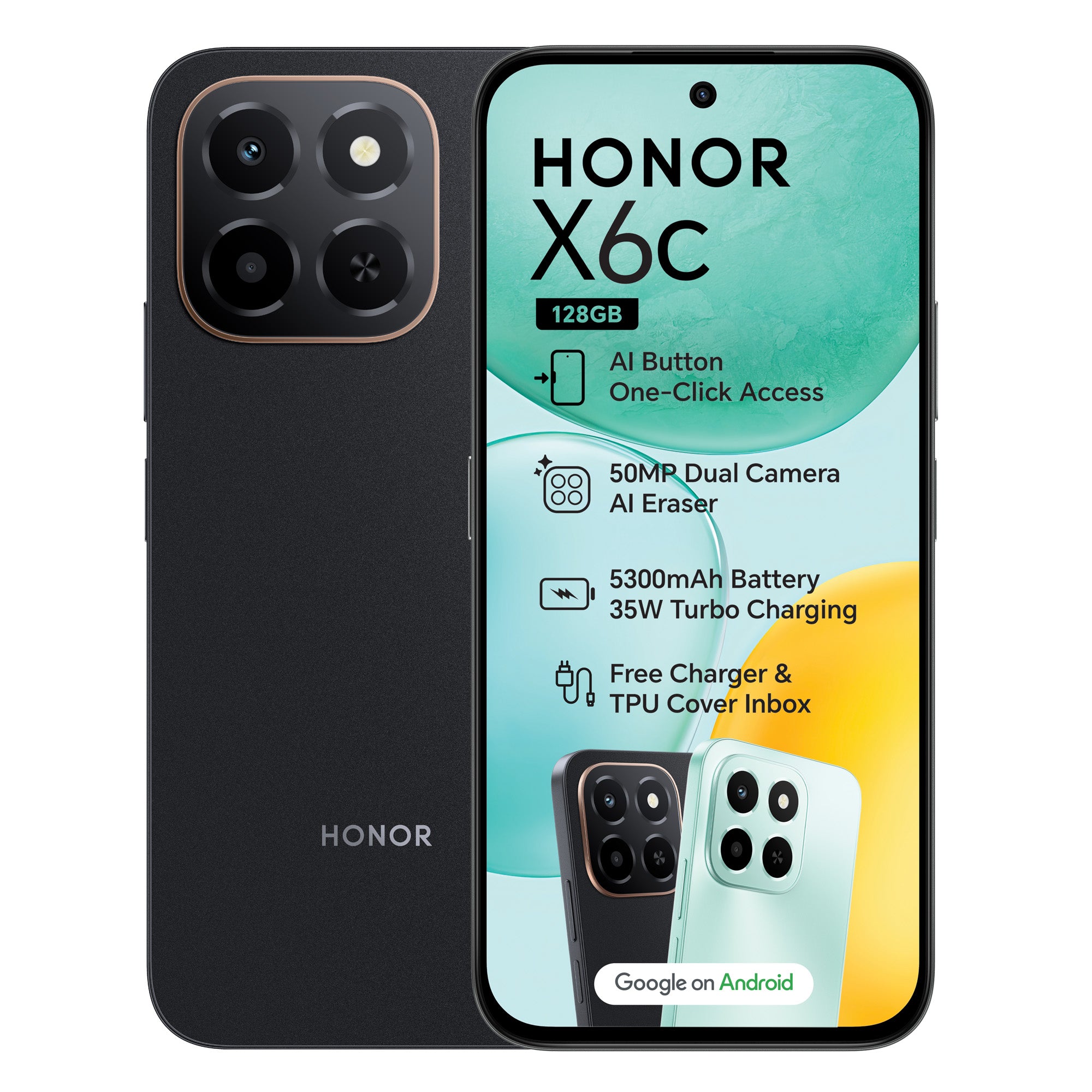 Honor X6C 128GB Dual SIM Midnight Black
