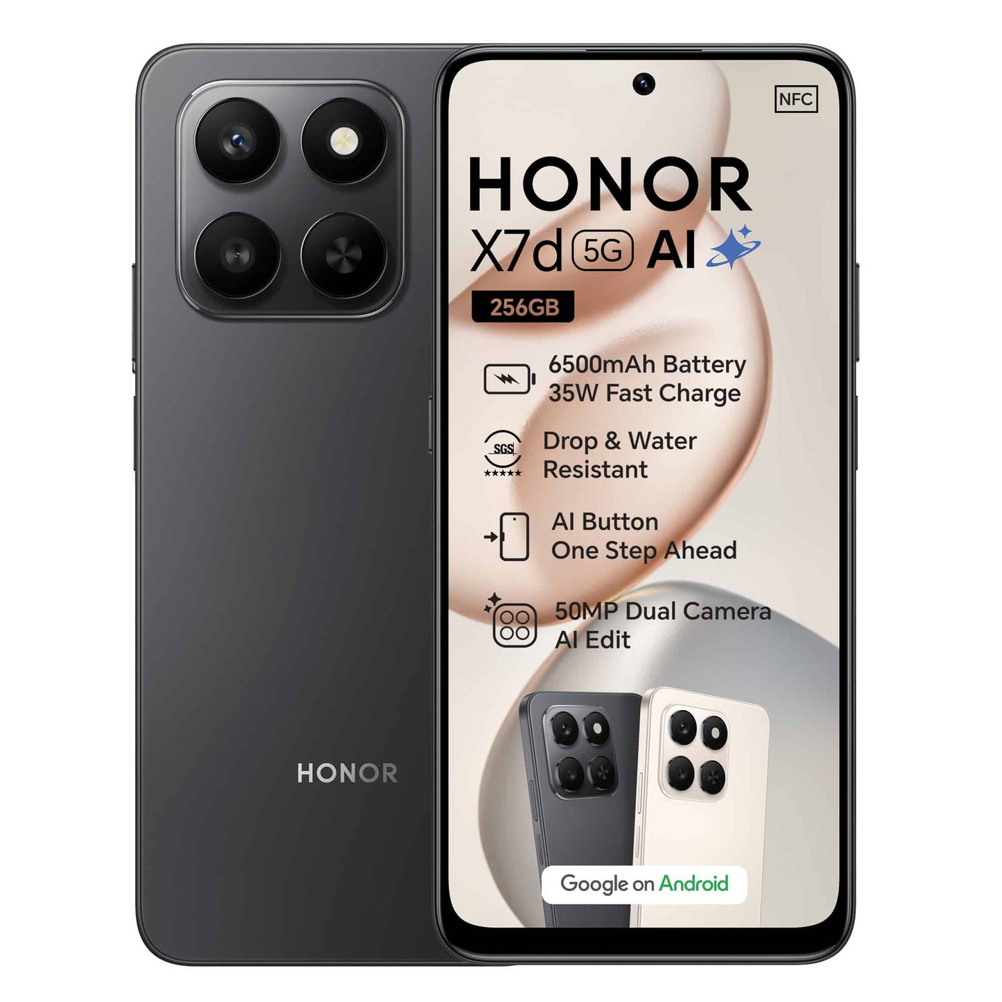 Honor X7D 256GB Dual SIM Velvet Black