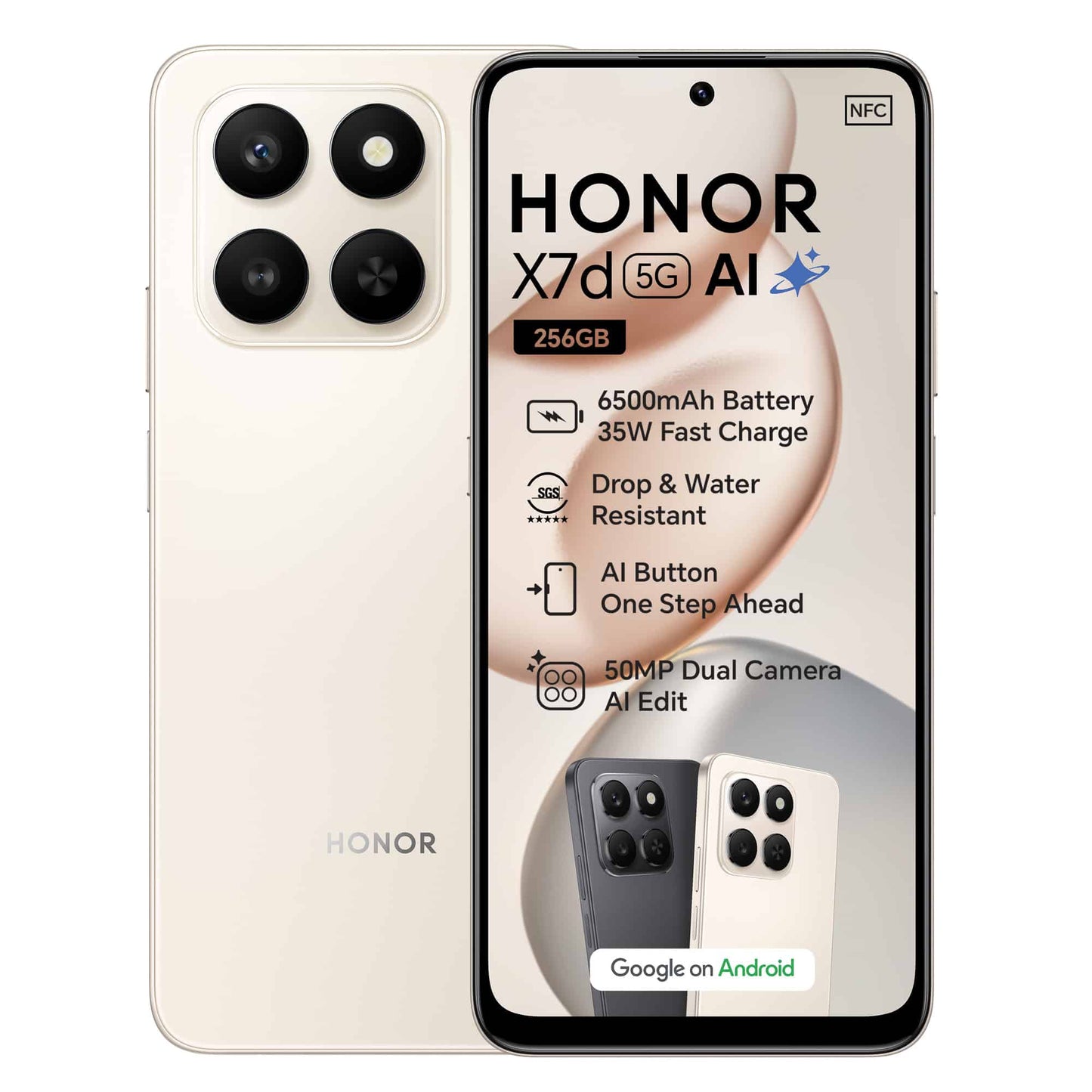 Honor X9d 5G 256GB Dual SIM Smartphone - Sunrise Gold