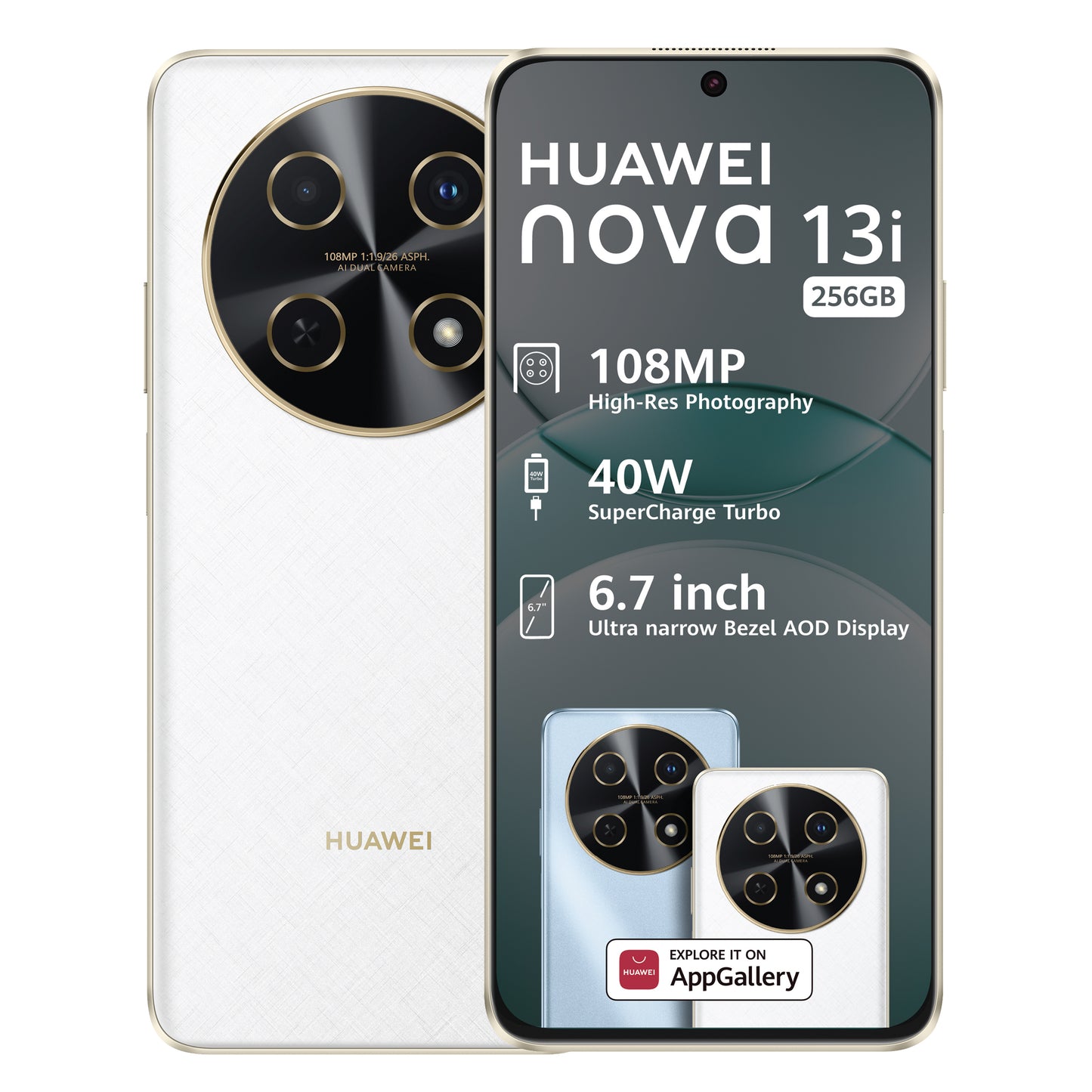 Huawei Nova 13i 256GB DS White