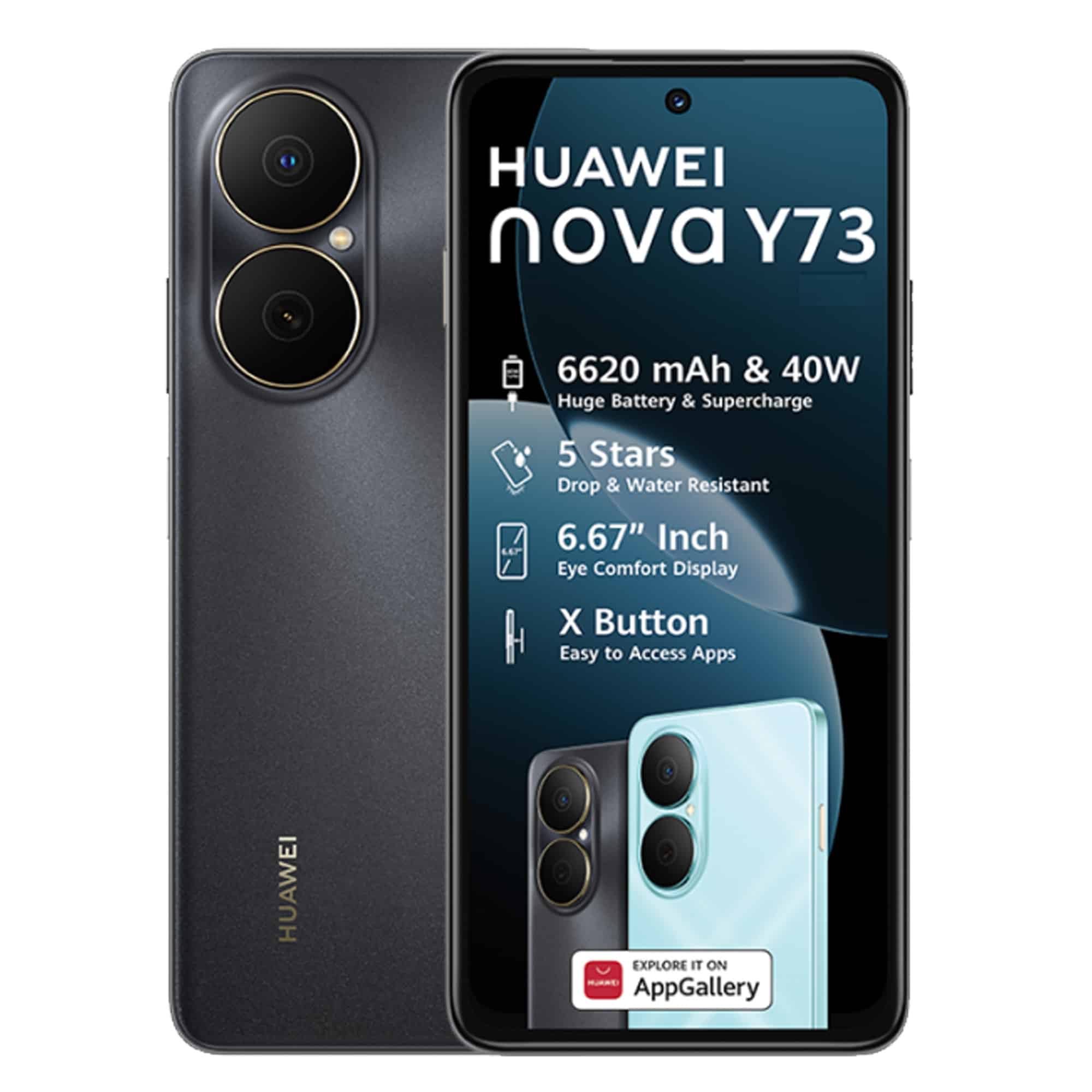 Huawei nova Y73s 128GB Dual SIM Smartphone - Black