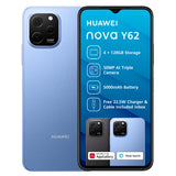 Huawei nova Y62 128GB Dual SIM Smartphone - Sapphire Blue